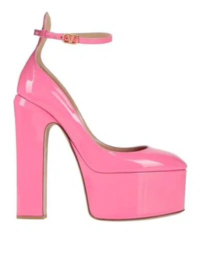 VALENTINO GARAVANI VALENTINO GARAVANI WOMAN PUMPS PINK SIZE 8 SOFT LEATHER