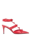 Valentino Garavani Woman Pumps Red Size 7 Leather