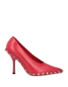Valentino Garavani Rockstud Pointed Toe Pumps In Red