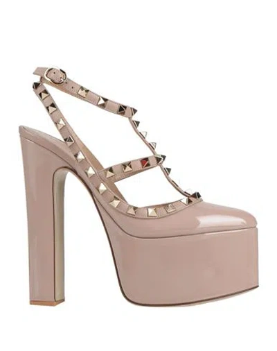Valentino Garavani Woman Pumps Dove Grey Size 7 Soft Leather