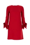 VALENTINO VALENTINO GARAVANI WOMAN RED WOOL BLEND DRESS