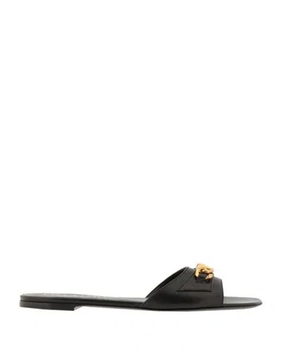 Valentino Garavani Woman Sandals Black Size 6 Leather