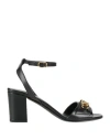 Valentino Garavani Woman Sandals Black Size 6 Leather