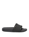 Valentino Garavani Woman Sandals Black Size 7 Rubber In Black