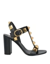 Valentino Garavani Woman Sandals Black Size 8 Leather