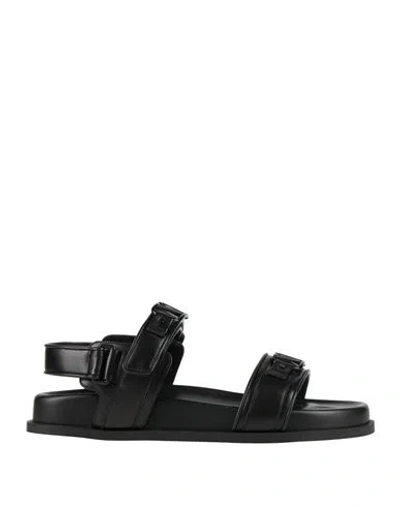 Valentino Garavani Woman Sandals Black Size 8 Leather
