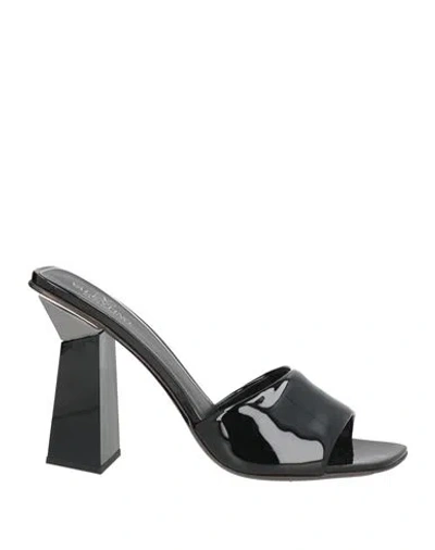 Valentino Garavani Woman Sandals Black Size 8 Leather