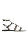 Valentino Rockstud Flip-flop Sandals In Black