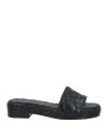 Valentino Garavani Woman Sandals Black Size 8 Rubber