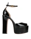 Valentino Garavani Woman Sandals Black Size 8 Soft Leather