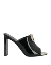 Valentino Garavani Woman Sandals Black Size 8.5 Leather