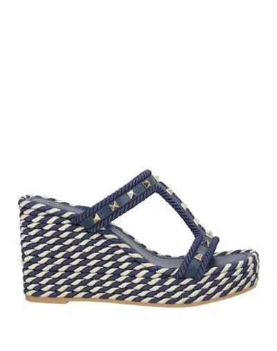 Valentino Garavani Rockstud Rope-detail Sandals In Multi