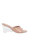 Valentino Garavani Woman Sandals Blush Size 10.5 Leather In Pink