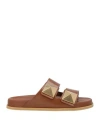 Valentino Garavani Woman Sandals Brown Size 5 Leather