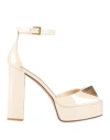 Valentino Garavani Woman Sandals Ivory Size 6.5 Leather In White