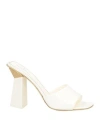 Valentino One Stud 105 Patent Sandal In White