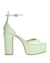 Valentino Garavani Green Tan-go 120 Platform Leather Sandals