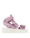 Valentino Garavani Woman Sandals Lilac Size 8 Textile Fibers In Purple