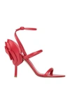 Valentino Garavani Roserouche Sandal 1959 In Calfskin 100mm Woman Rouge Pur 42 In Red