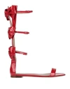 Valentino Garavani Woman Sandals Red Size 9 Leather