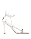 Valentino Garavani Woman Sandals White Size 6 Leather In White