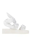 Valentino Garavani Woman Sandals White Size 8 Textile Fibers