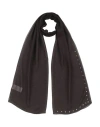 Valentino Garavani Woman Scarf Dark Brown Size - Silk