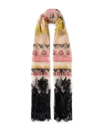 Valentino Garavani Woman Scarf Light Pink Size - Polyamide, Viscose, Silk, Cotton