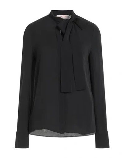 Valentino Garavani Woman Shirt Black Size 4 Silk