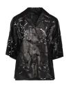 Valentino Garavani Woman Shirt Black Size 8 Lambskin, Polyamide In Black