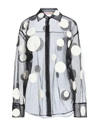 Valentino Garavani Woman Shirt Black Size 8 Polyamide