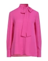 Valentino Garavani Woman Shirt Fuchsia Size 2 Silk In Pink