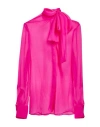 Valentino Garavani Woman Shirt Fuchsia Size 2 Silk In Pink