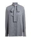 Valentino Garavani Woman Shirt Grey Size 4 Silk