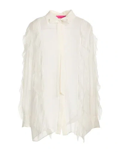 Valentino Garavani Woman Shirt Ivory Size 6 Silk In White
