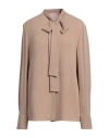Valentino Toile Iconographe Shirt In Silk Jacquard In Beige