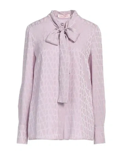 Valentino Garavani Woman Shirt Lilac Size 6 Silk
