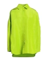 Valentino Garavani Woman Shirt Lime Green Size 4 Silk In Green