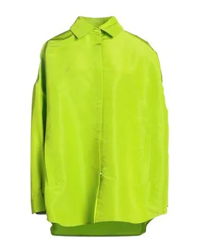 Valentino Garavani Woman Shirt Lime Green Size 4 Silk