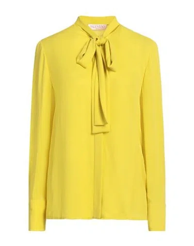 Valentino Garavani Woman Shirt Lime Green Size 8 Silk