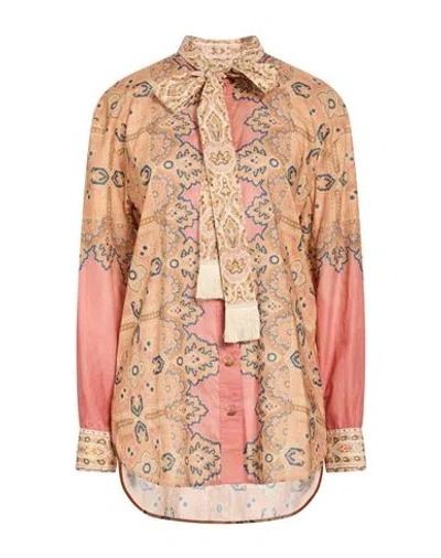 Valentino Garavani Woman Shirt Mustard Size 4 Cotton In Multi