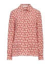 Valentino Faille Toile Iconographe Overshirt In Red