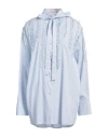 Valentino Women's Embroidered Mini Dress In Blue