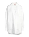 Valentino Garavani Woman Shirt White Size 4 Cotton, Polyamide In White