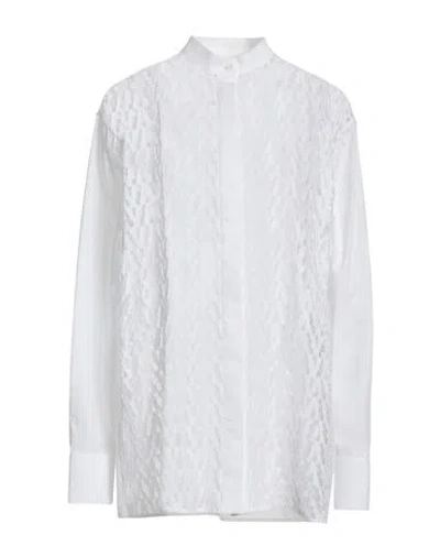 Valentino Garavani Woman Shirt White Size 4 Cotton, Viscose, Polyamide