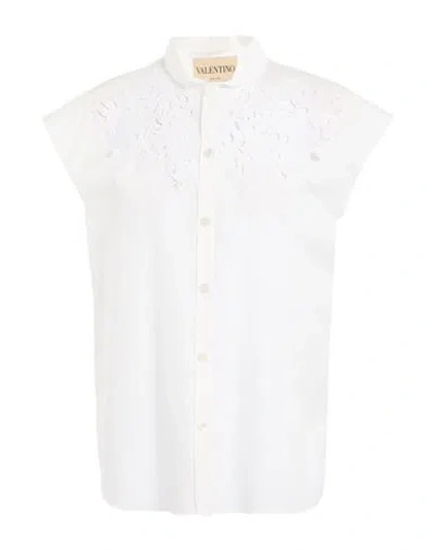 Valentino Garavani Woman Shirt White Size 6 Cotton