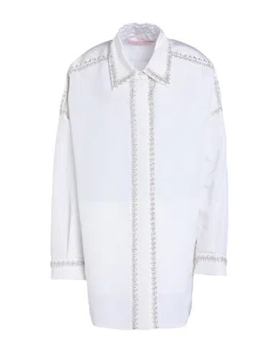 Valentino Garavani Woman Shirt White Size 8 Silk, Polyester