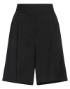 Valentino Garavani Woman Shorts & Bermuda Shorts Black Size 4 Wool