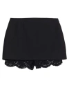 Valentino Garavani Woman Shorts & Bermuda Shorts Black Size 6 Viscose, Cotton, Polyamide, Elastane In Black