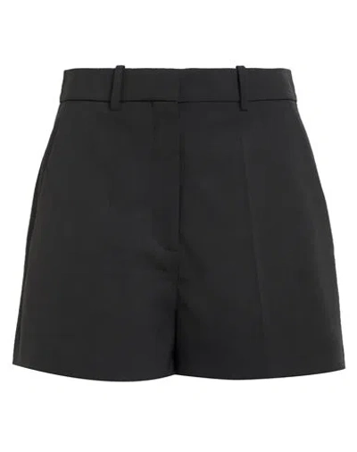 Valentino Garavani Woman Shorts & Bermuda Shorts Black Size 8 Polyester, Virgin Wool, Elastane